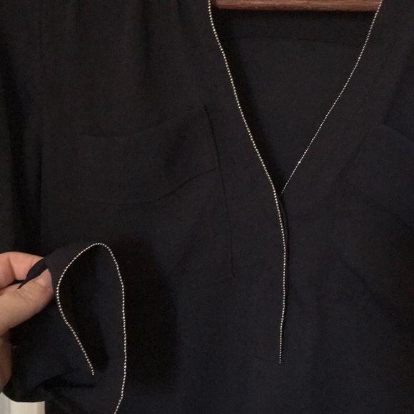 Black Top With A Little Bling - Picture 5 of 6